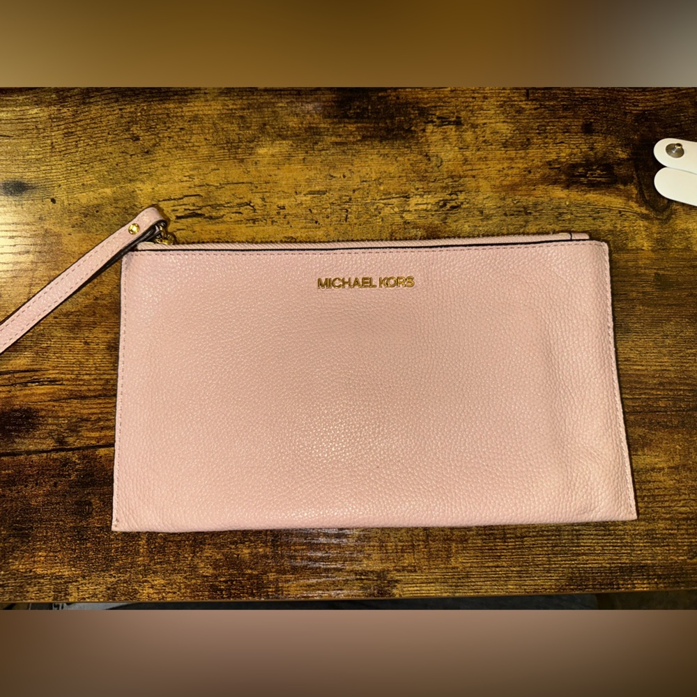 Michael Kors Blush Pink Wristlet Clutch